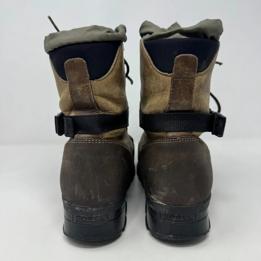 Sorel‎ Conquest Waterproof Leather Winter Snow Cold Weather Boots Women's Size 8